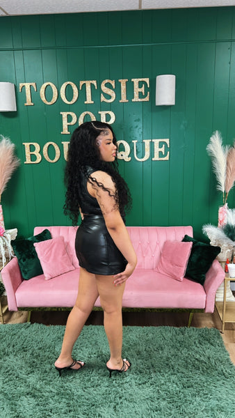 Zoey Biker Skirt Set