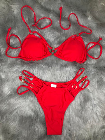 Fancy Red Swim Suit